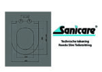 Rondo Slim toiletzitting technische tekening