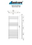 Technische tekening Tube-On-Tube 1200