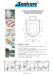 Rondo toiletzitting technische tekening