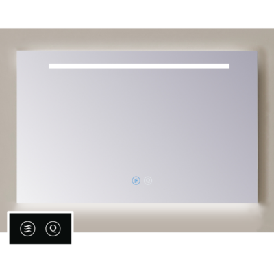 LED Spiegel 1 baan + ambi onder PP geslepen