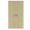 Hoge dubbele kolomkast Q6 grey-wood