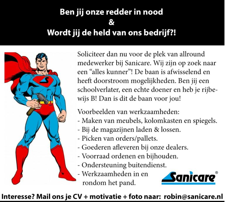 Ben jij onze redder in nood