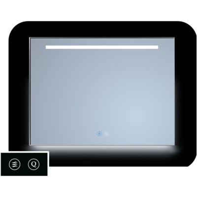 LED Spiegel 1 baan + ambi onder