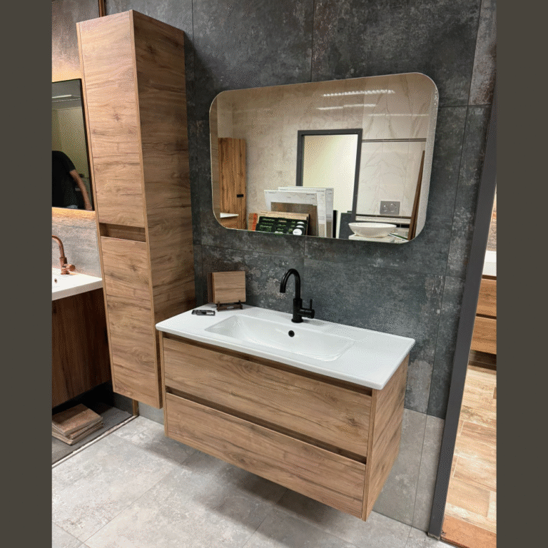 ✨ Ontdek het Avenza 100 cm badkamermeubel in Diveria Oak ✨