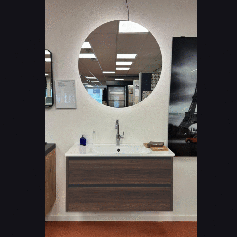 🌑 Zwart & Hout: Arda 100 cm in Nera Oak