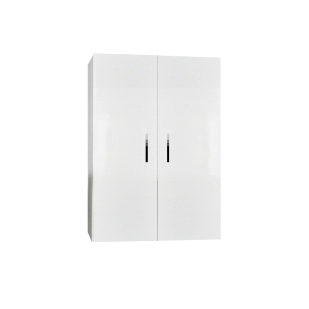 half hoge dubbele kolomkast Q6 hoogglans wit